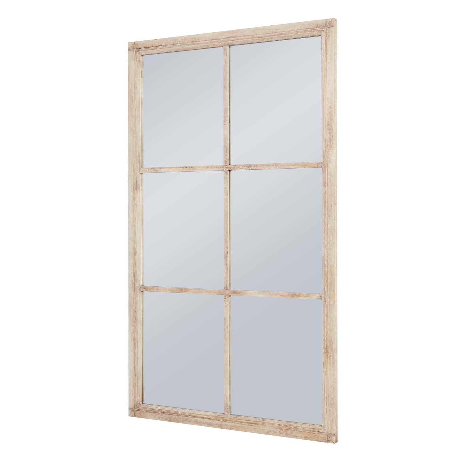 Washed Wood Large Window Mirror - image 2