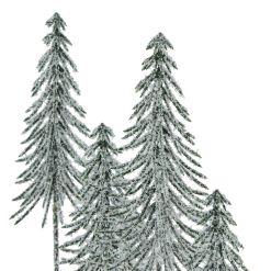 Small Snowy Spindle Tree Quad In Wood Log - image 2