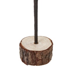 Medium Snowy Spindle Tree In Wood Log - image 3