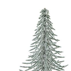 Small Snowy Spindle Tree In Wood Log - image 2