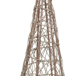 Large LED Wicker Christmas Tree With Star - image 3