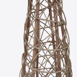 Small LED Wicker Christmas Tree With Star - image 3