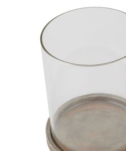 Siena Brown Large Hurricane Lantern