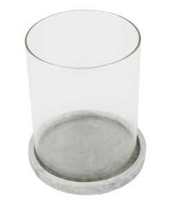 Athena Stone Large Hurricane Lantern