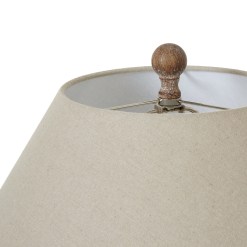 Saturn Table Lamp With Linen Shade - image 2