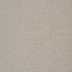 Squat White Beaded Ceramic Lamp With Linen Shade