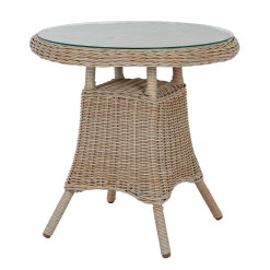 Amalfi Collection Outdoor Bistro Table With Wood Top - image 3