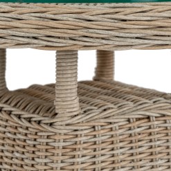 Amalfi Collection Outdoor Bistro Table With Wood Top - image 5