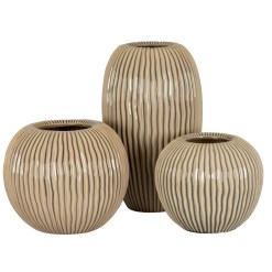 Pallida Collection Large Striped Vase - image 4