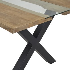 Live Edge Collection Light Acacia River Dining Table - image 2