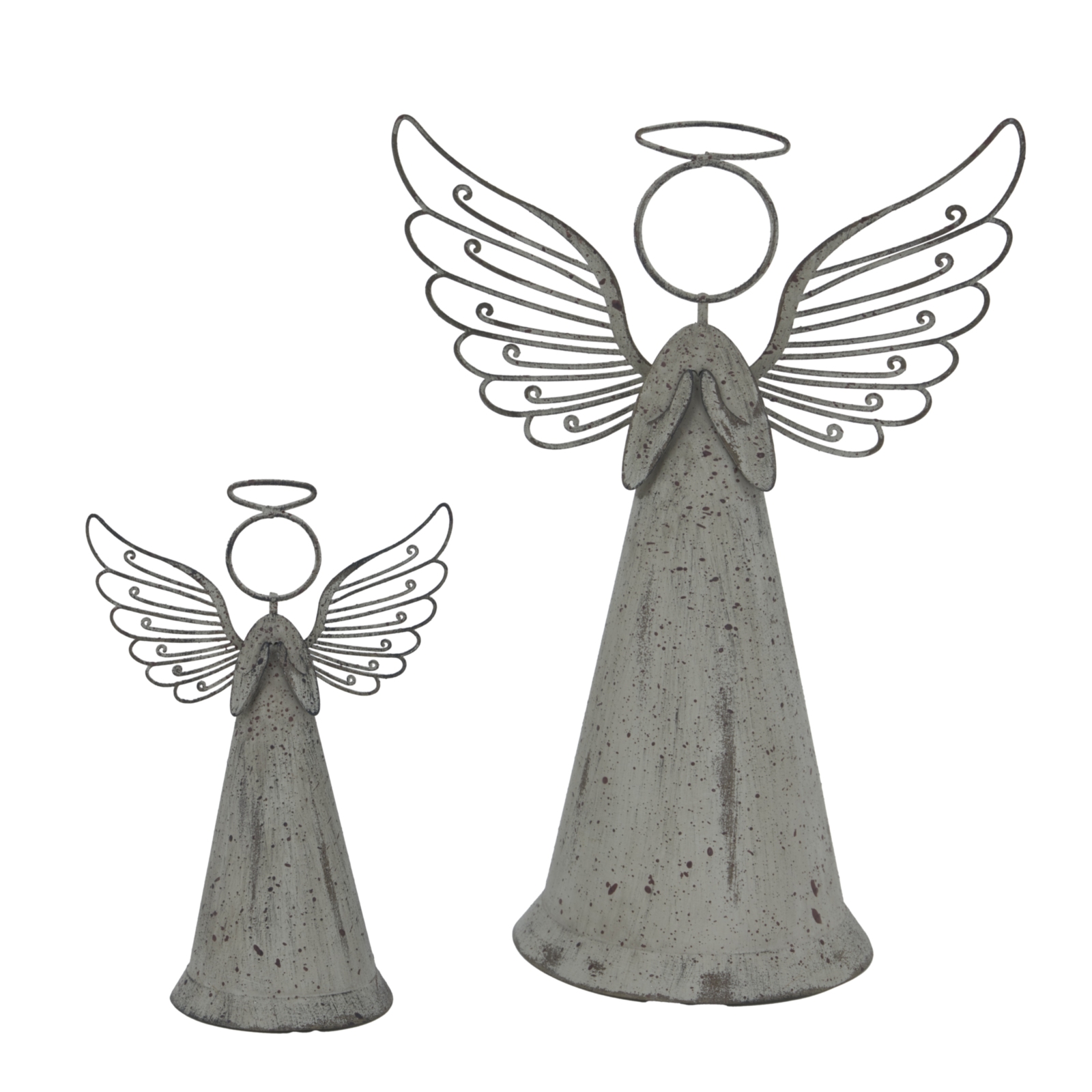 Rustic Metal Standing Angel - image 3