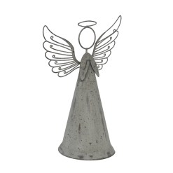 Large Rustic Metal Standing Angel - image 2