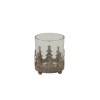 Rustic Glass Candle Holder