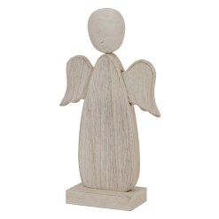 Large Whitewashed Rustic Angel - image 2
