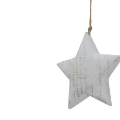 Large Whitewashed Rustic Hanging Star - image 2