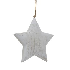 Large Whitewashed Rustic Hanging Star - image 3
