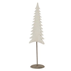 Medium Whitewashed Tall Tree On Stand - image 2