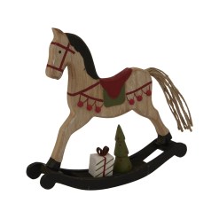 Rustic Decorated Rocking Horse - image 2