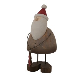 Large Rustic Santa With Tree Decoration - image 2