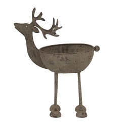 Rustic Metal Reindeer Bowl - image 4