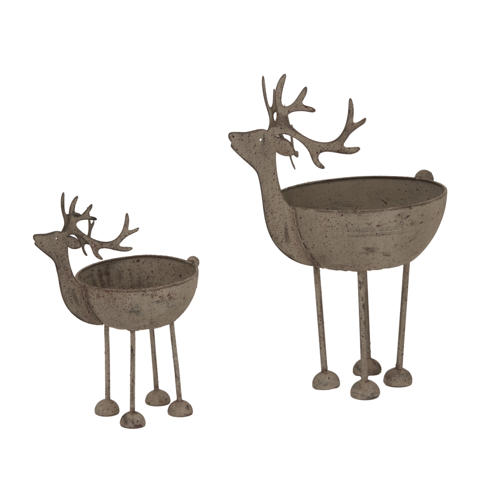 Rustic Metal Reindeer Bowl - image 5