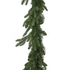 Green Pre-Lit Woodland 200 Led Fir Christmas Garland - image 2