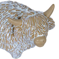 Medium Alora Ceramic Highland Cow - image 3