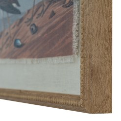 Flora & Fauna Collection Sandpipers On Linen In Beaded Frame - image 2