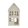 Large White Ceramic House Tea Light Holder