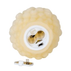 Luxe Collection Natural Glow Cream Pinecone LED Wax Candle - image 5
