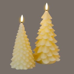 Luxe Collection Natural Glow Cream Large Tree LED Wax Candle - image 4