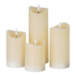Luxe Collection Natural Glow 2.75x5 Cream Melted LED Candle - image 3