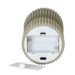 Luxe Collection Natural Glow 2.75x10 Grey Carved LED Candle - image 5