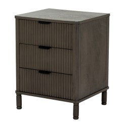 Reed Collection 3 Drawer Bedside Table - image 2
