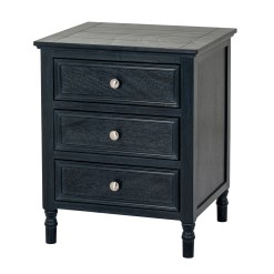 Contour Collection 3 Drawer Side Table - image 2