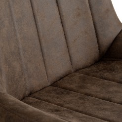 Malmo Coffee Swivel Dining Chair - image 4