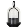 Nyx Large Candle Holder With Glass Cloche