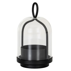 Nyx Large Candle Holder With Glass Cloche