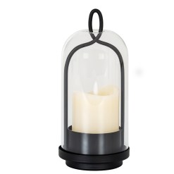 Nyx Medium Candle Holder With Glass Cloche - image 2