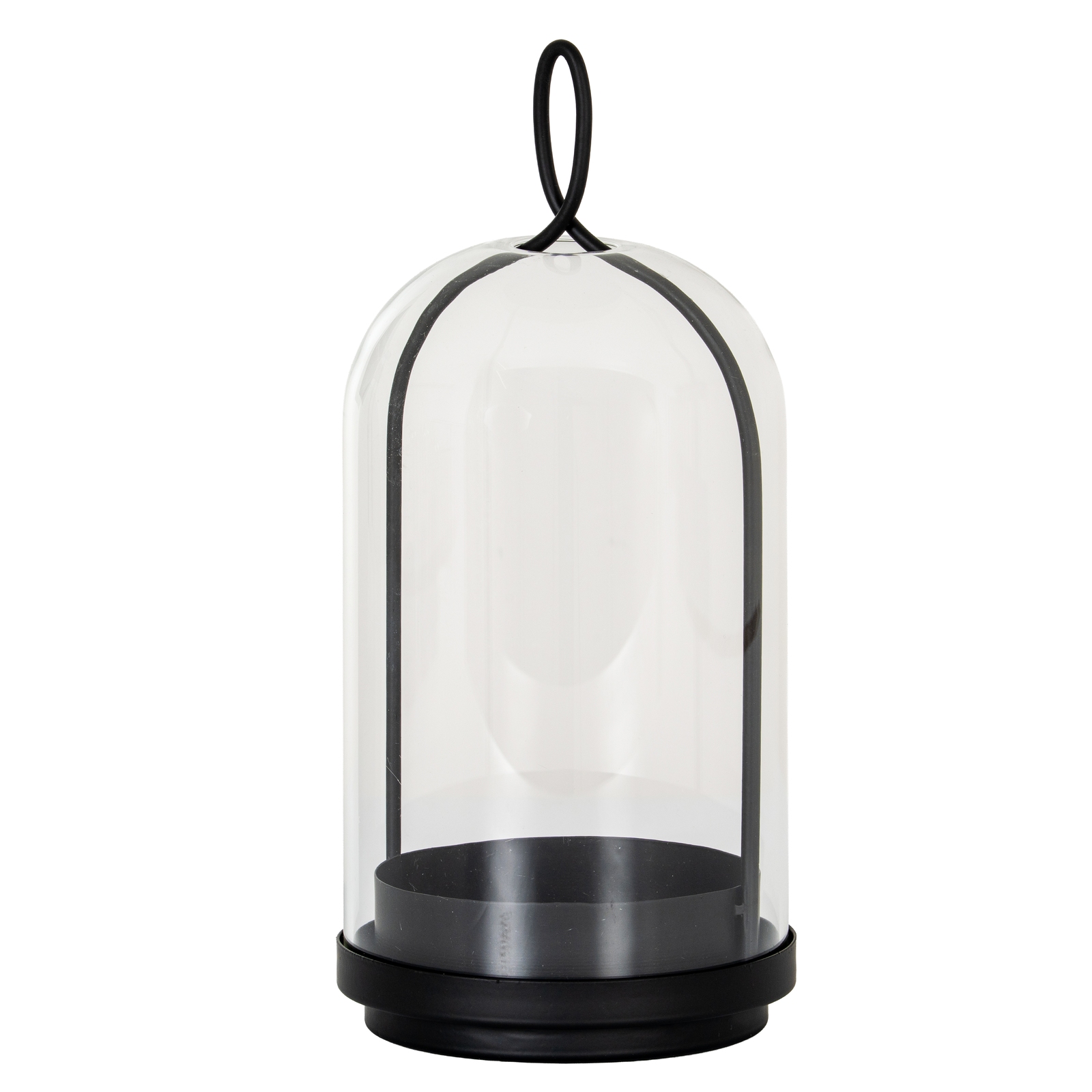 Nysa Large Candle Holder With Glass Cloche