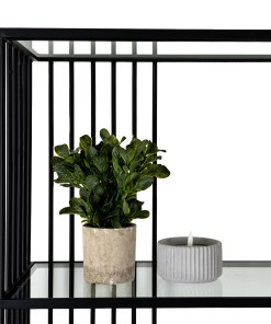 Alto Shelf Unit With Glass Shelves