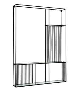 Axis Shelf Unit With Glass Shelves
