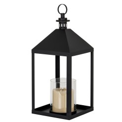 Astra Large Lantern With Glass Candle Holder - image 2