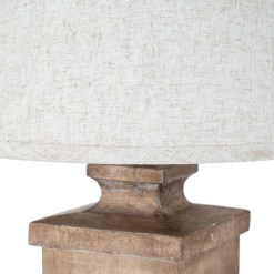 Ravelle Table Lamp With Edged Linen Shade - image 3