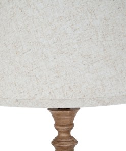 Solenne Table Lamp With Edged Linen Shade