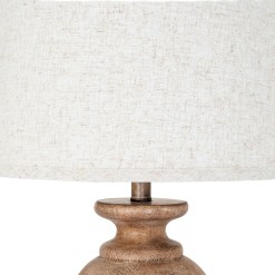 Clarion Table Lamp With Edged Linen Shade - image 4