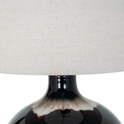 Sepia Shadows Table Lamp With Linen Shade - image 4