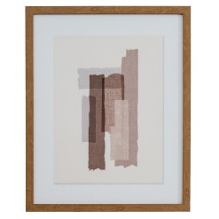 Terran Art Mounted In Wooden Frame