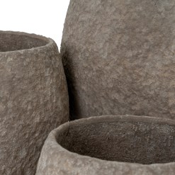Umber Pot Belly Set Of 3 Planters - image 2