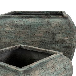 Verdan Square Drum Set Of 2 Planters - image 2